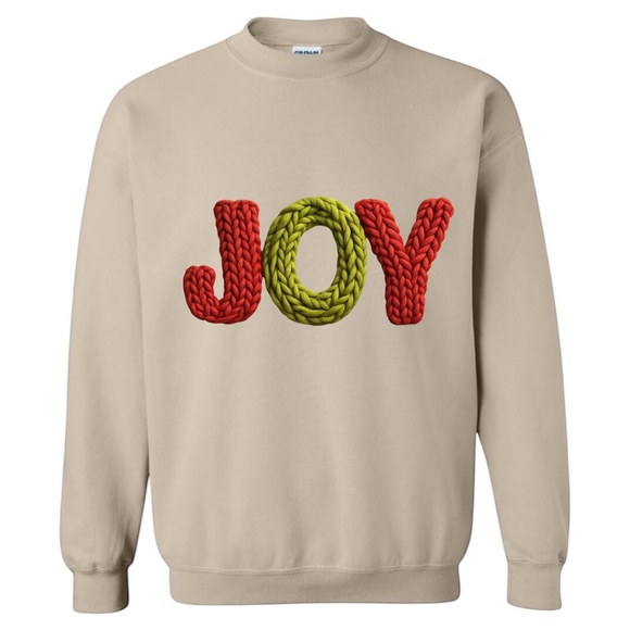 Joy Sweatshirt Faux Yarn simple but pretty Pink S M L XL XXL Soft realistic 3D - Picture 7 of 12